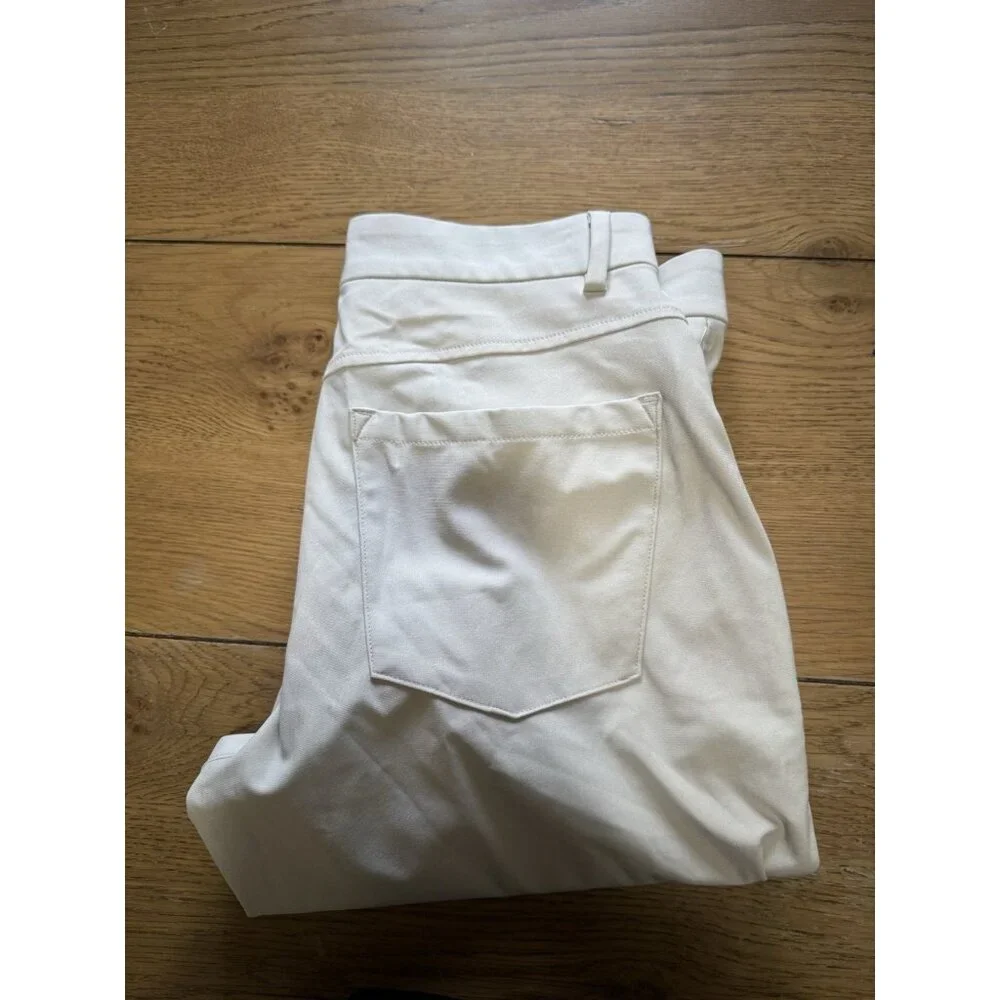 Old NAVY Active Dress Pants 30x32 Cream Tech Hybrid Slim 4 Way Stretch Light NWT